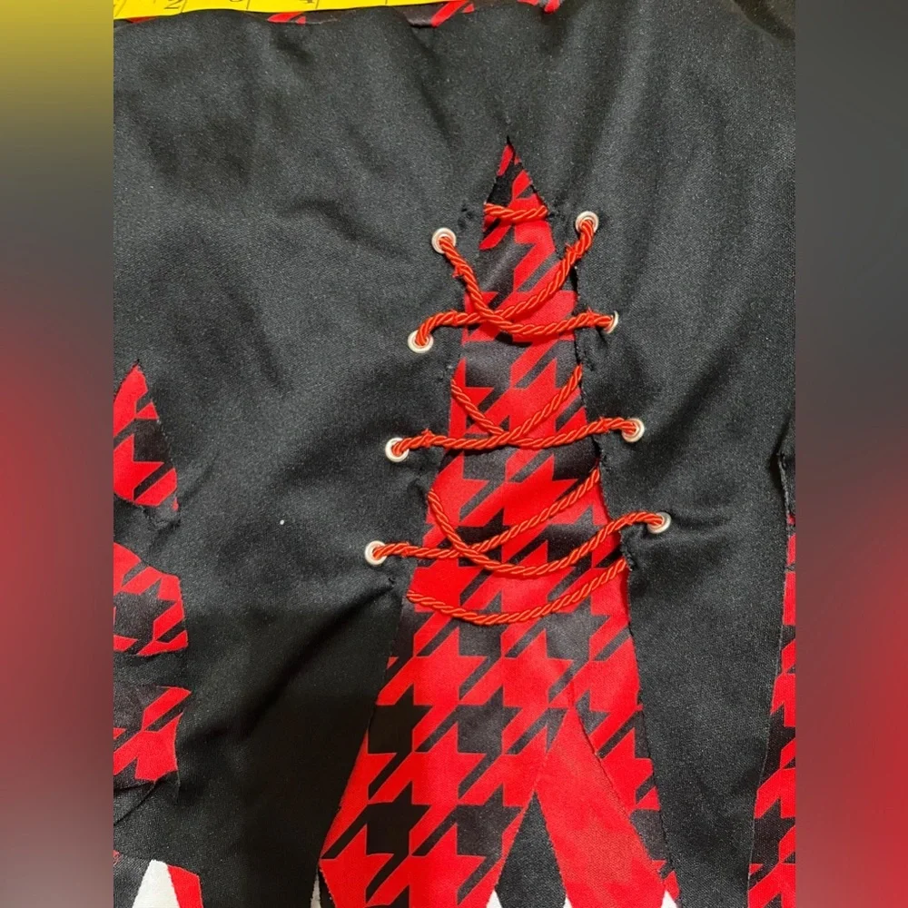 Black and Red Long Sleeve Dress